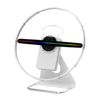 mini led fan 3d portable 3d advertising hologram display fan with bt and wifi
