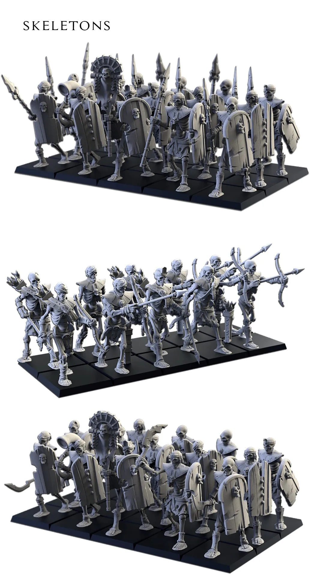 

Модель Warhammer миниатюры Wargame Warhammer для людей среднего возраста, трехвечерние ные старинные гробы, археры, воспех, солдаты, линия для мужчин