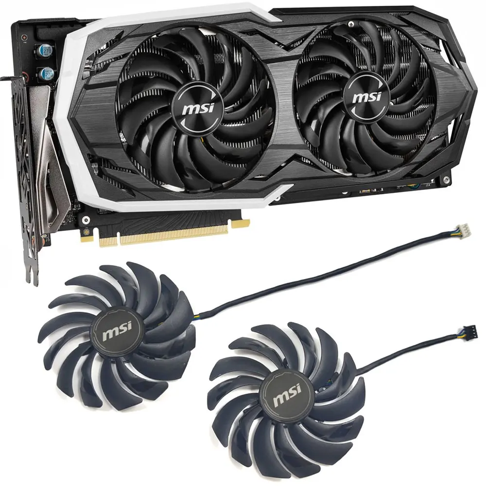 

NEW 95MM PLD10010B12HH RTX 2070 ARMOR GPU Fan，For MSI GeForce RTX 2070 Armor、RTX 2070 Super Armor OC Graphics card cooling fan