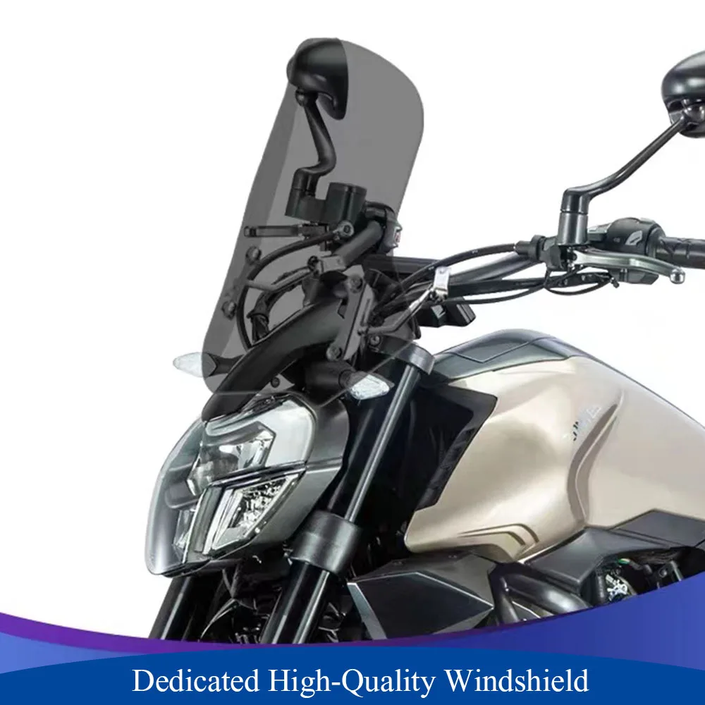 

New Motorcycle Fit Zontes ZT310-V ZT350-V Windshield Smoked Windscreen Transparent For ZONTES 310V 350V 310V1 350V1 310V2 350V2