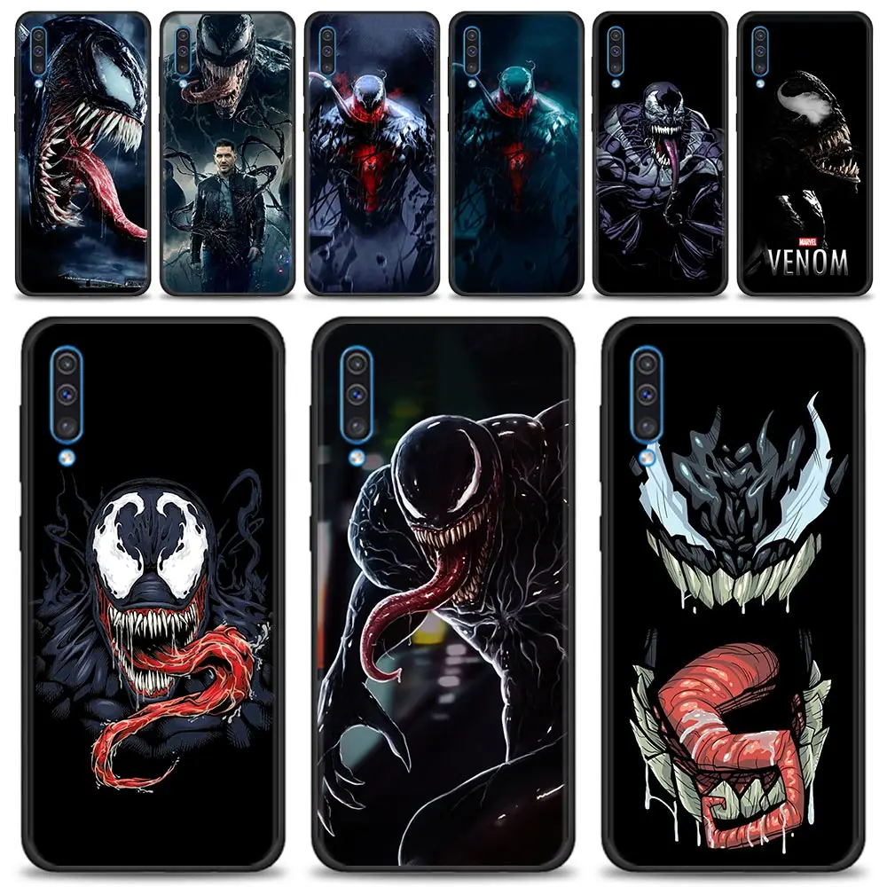 

Phone Case For Samsung Galaxy A50 A70 A30 A40 A10 A20e A20s M62 M52 M31 M30s M32 M51 M31s M22 Capa Marvel Venom Logo