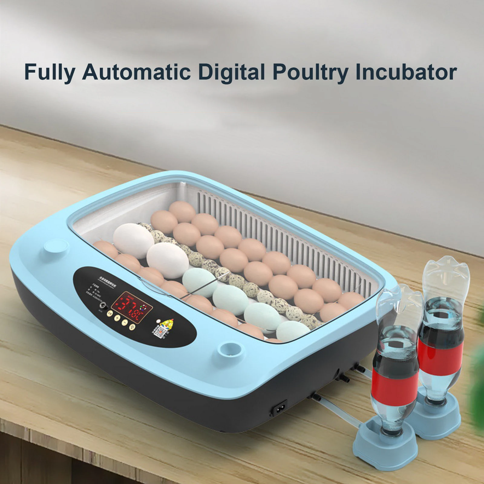 220V Eggs Incubator Brooder Bird Quail Incubator Chick Hatchery Incubator Poultry Hatcher Turner Automatic Farm Incubation Tools