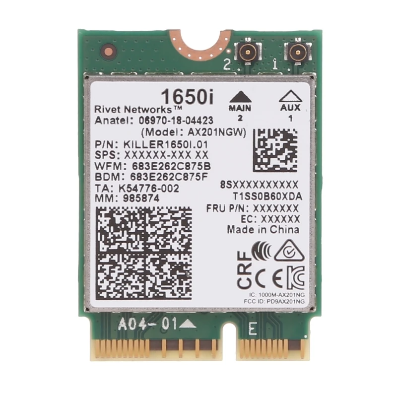 Фото Killer 1675i Двухдиапазонная 2,4 Гбит/с WI-FI 6 карт Bluetooth-совместимая 5.0 Беспроводная сетевая карта AX210 Wifi для Win10 №2