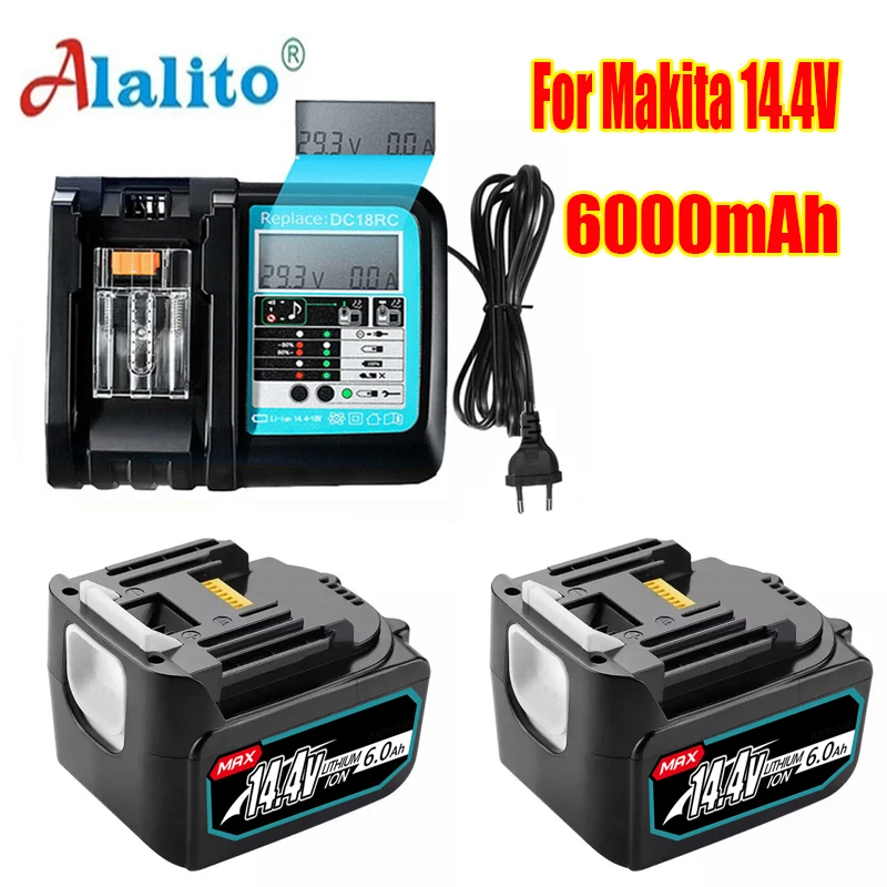 

Используется для литий-ионной батареи Makita 14,4 В, 6,0 Ач, BL1430B, 1460B, 1415194066-bdf440rфевtd, 130FWLXT, 20b14151945-0194559-аккумулятор