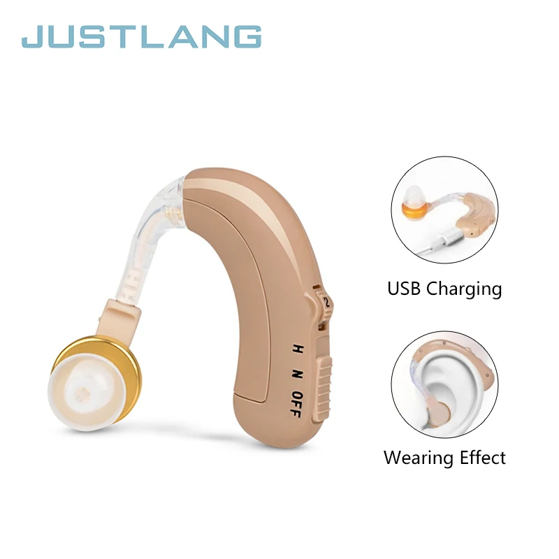 

Recharge Ear Hearing Aids Mini Powerful Sound Amplifier Invisible Listen Deafness High Quality Headphones Batteries Elderly Deaf