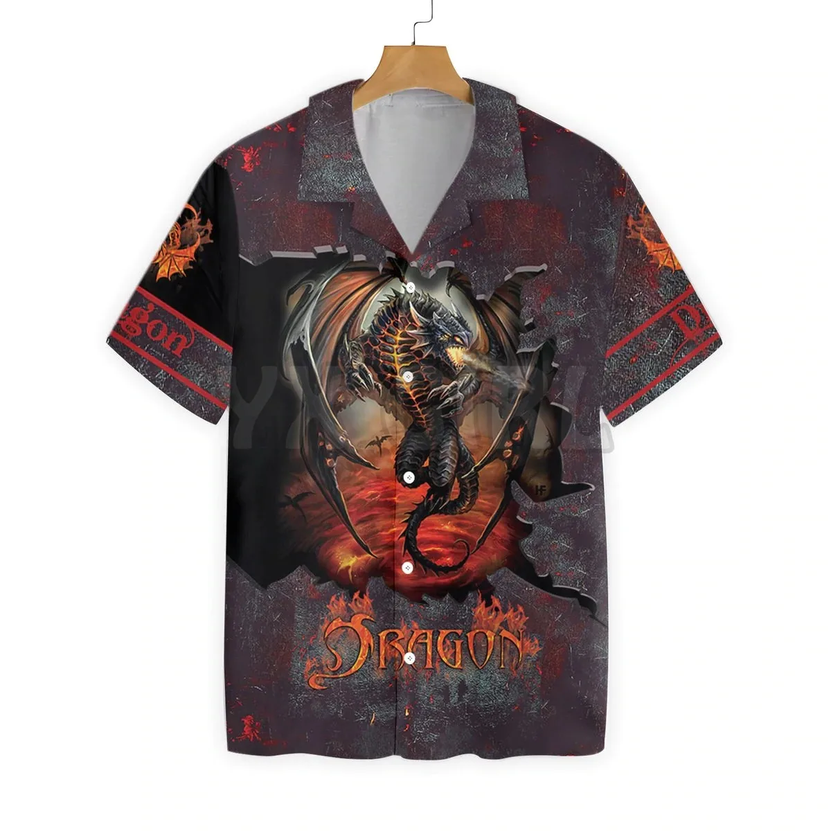 Dungeon Dragon Tattoo Hawaiian Shirt 3D All Over Printed Hawaiian Shirt Men's For Women's Harajuku Casual Shirt Unisex