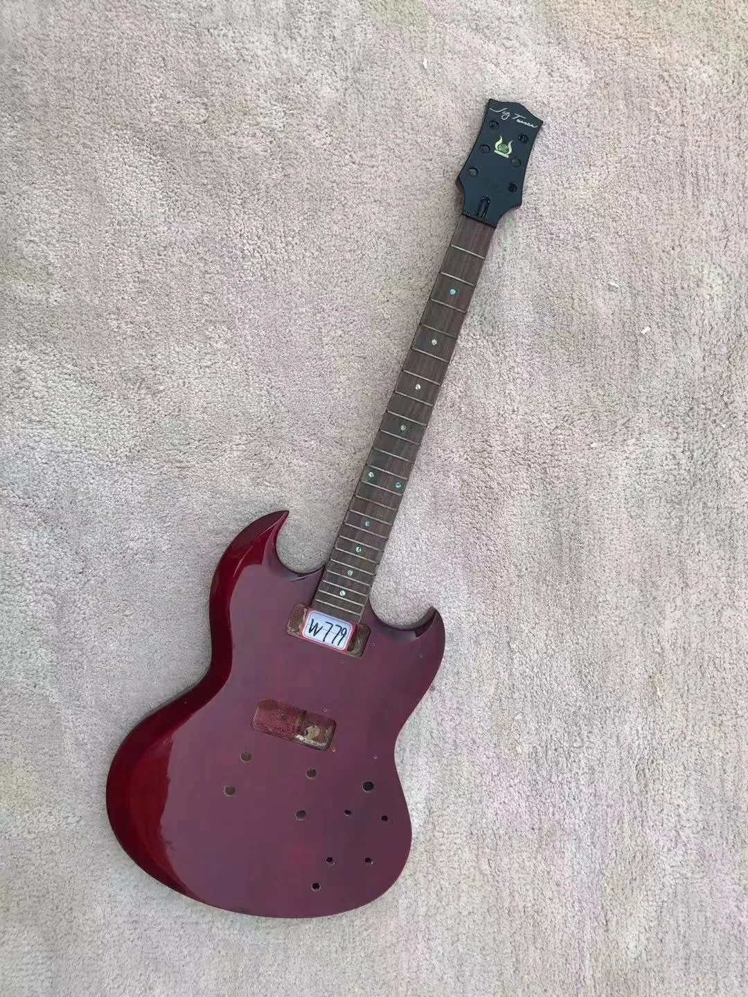 DIY (Not New) Custom Jay Electric Guitar without Hardwares in Stock Discount Free Shipping W779