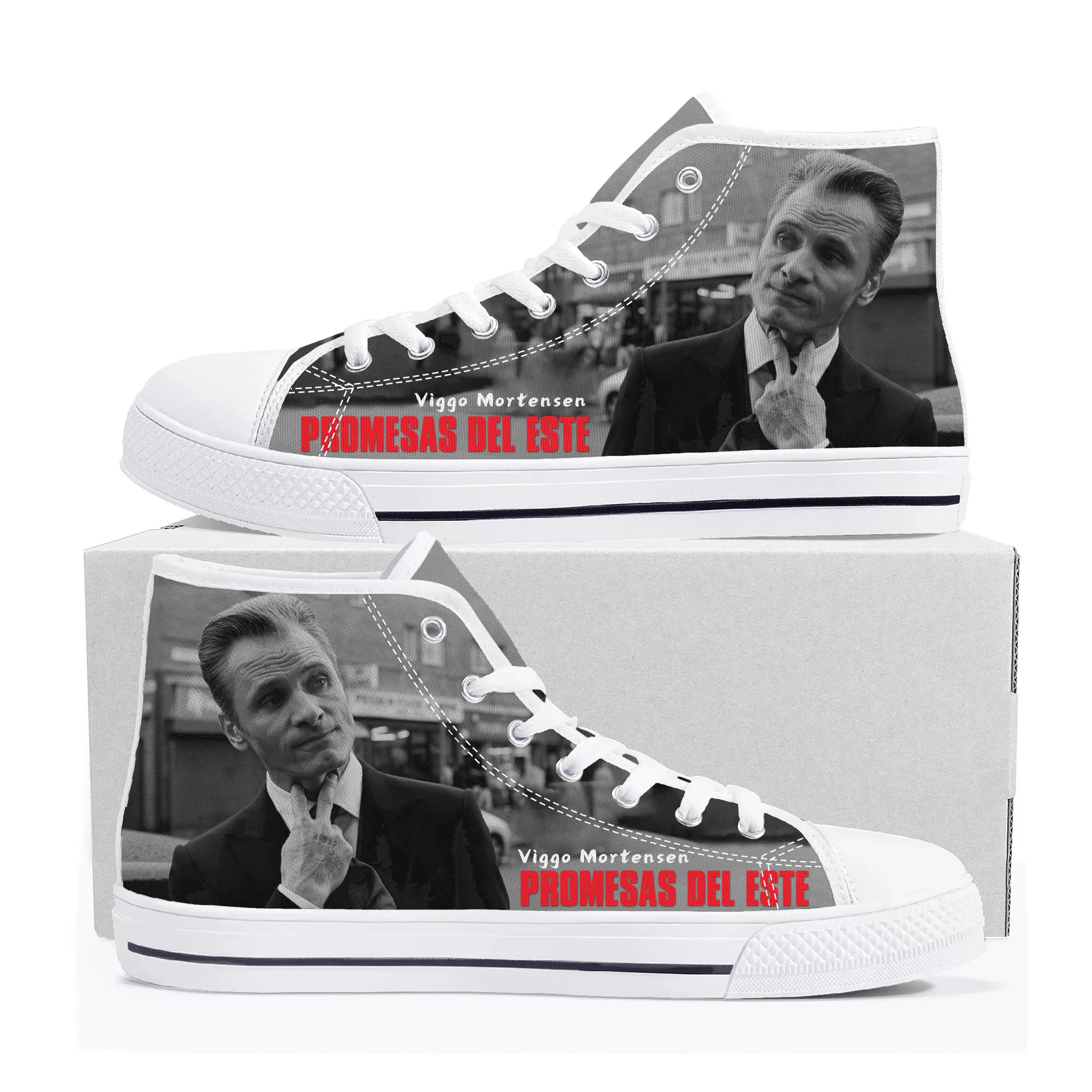 

Eastern Promises High Top Sneakers Mens Womens Teenager High Quality Viggo Mortensen Canvas Sneaker Casual Shoe Customize Shoes
