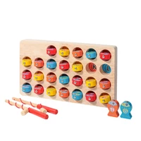 fishing hooks game wood children toy montessori educational wooden toys learning education hobbies