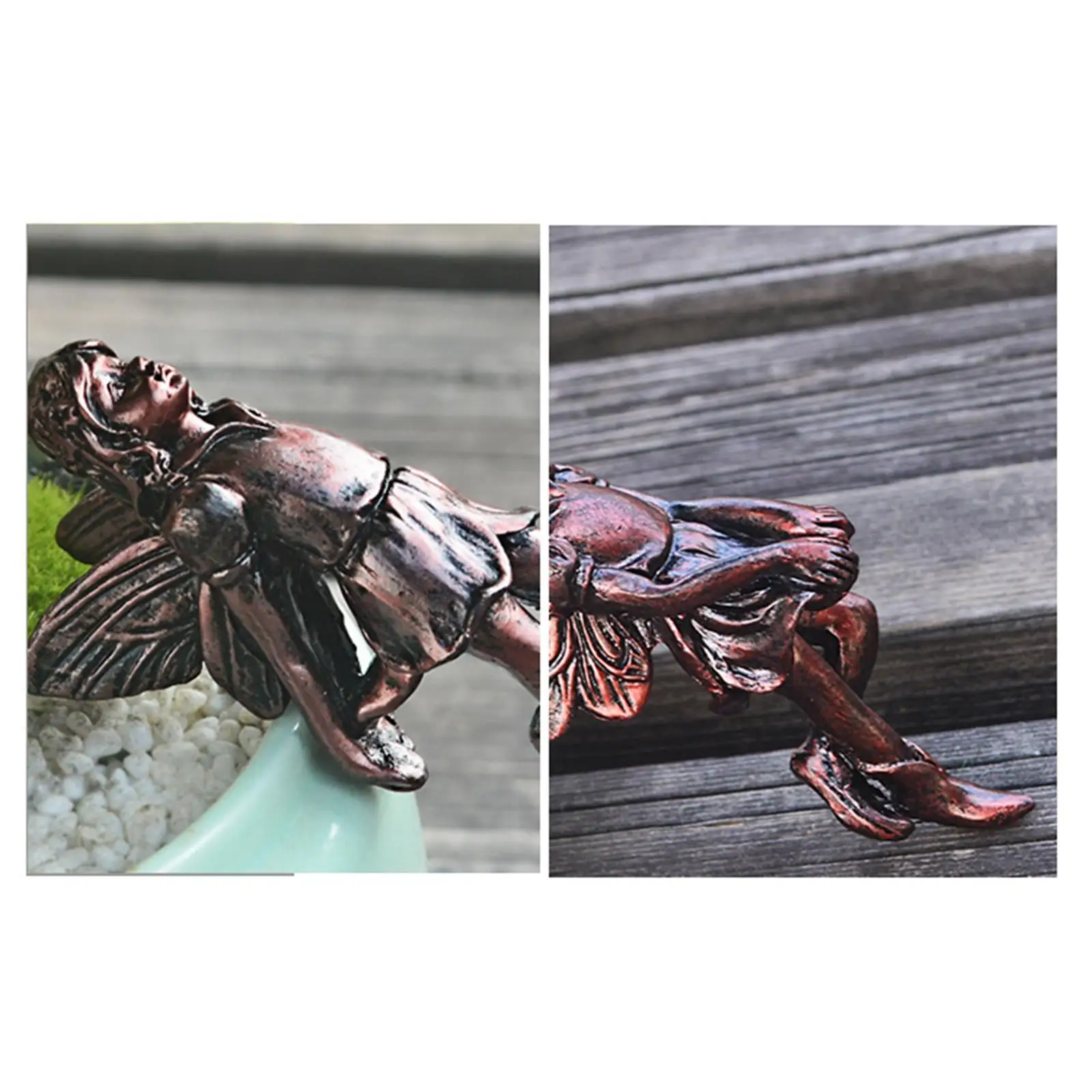 

Resin Fairy Statue Angel Sculpture Angel Figurine Angel Statue for Backyard Patio Flower Basket Edge Decor Flower Pot Ornament