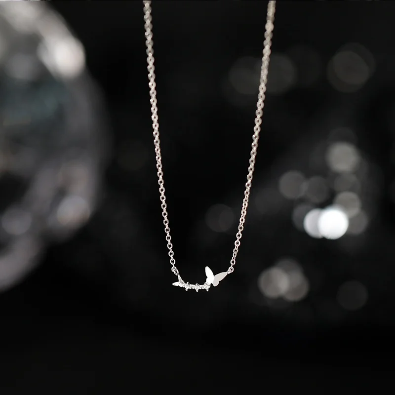 Женское ожерелье из стерлингового серебра 999 пробы новинка 2024 популярное колье