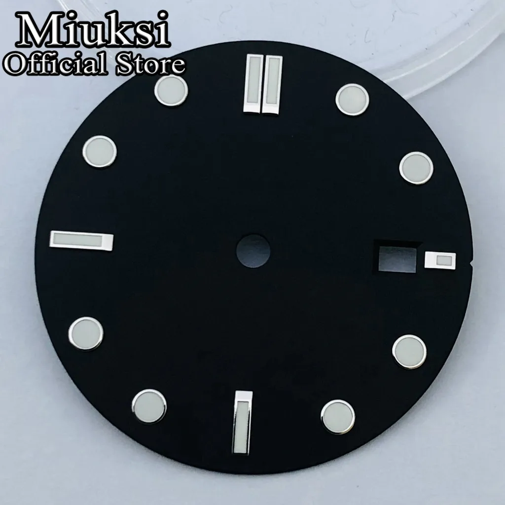Miuksi 32 мм черный синий зеленый белый стерильный циферблат часов светящийся