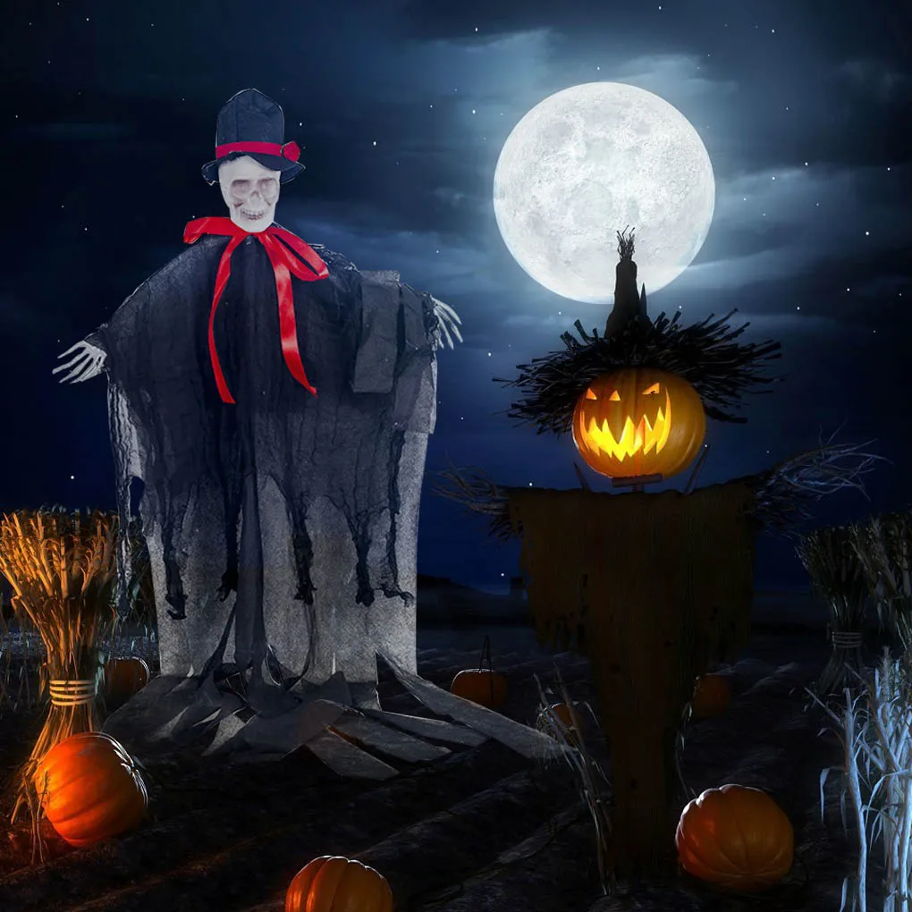 

Украшение на Хэллоуин, страшные реквизиты, жуткий скелет, подвесное украшение для двери