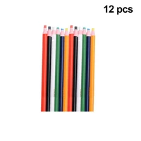 12pcs peel off pen tailoring pen easy to remove marker colorful grease pencil for cloth metal wood leather mixes color