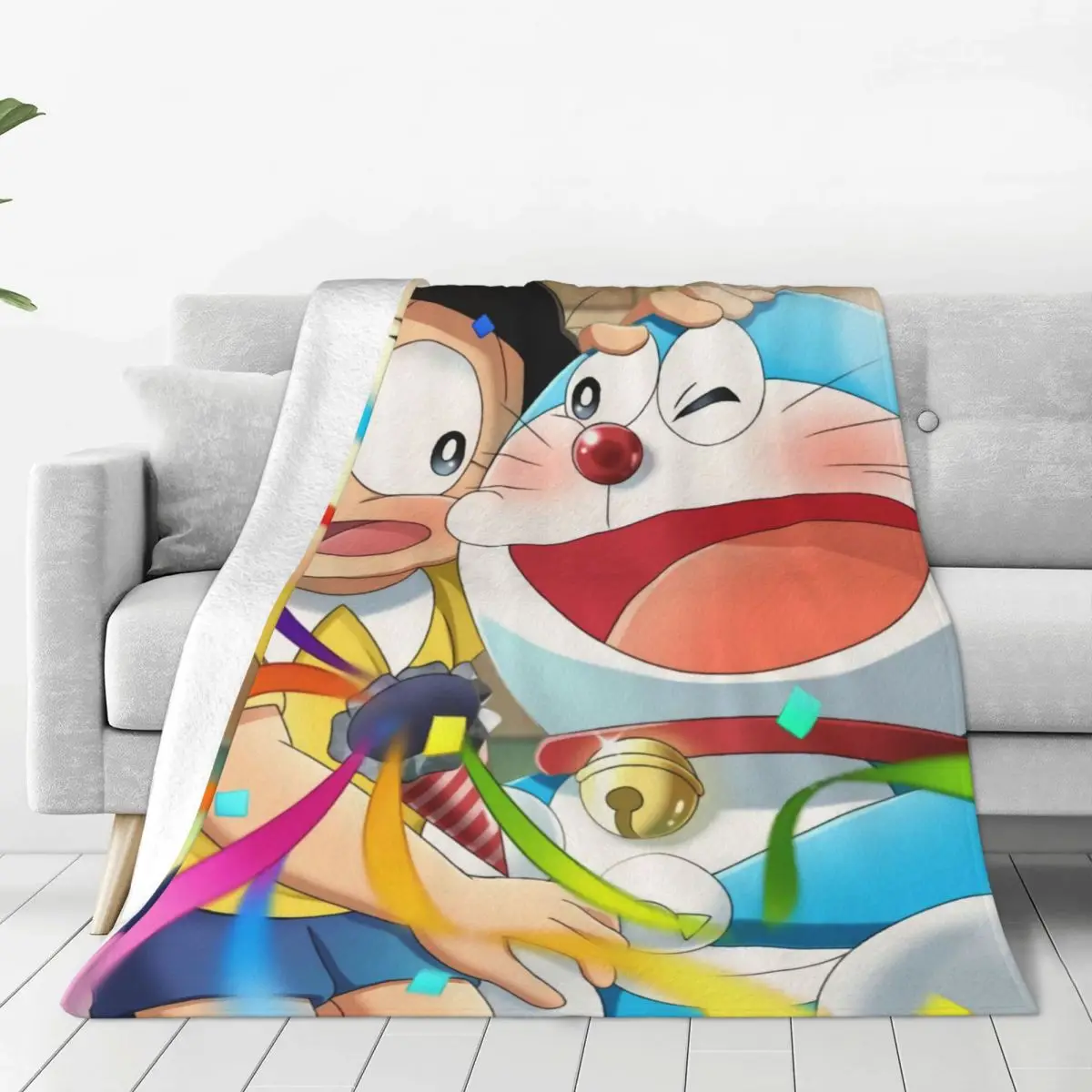 

Одеяло Doraemon из аниме Doraon Douraeman, супертеплые фланелевые флисовые одеяла для спальни, путешествий