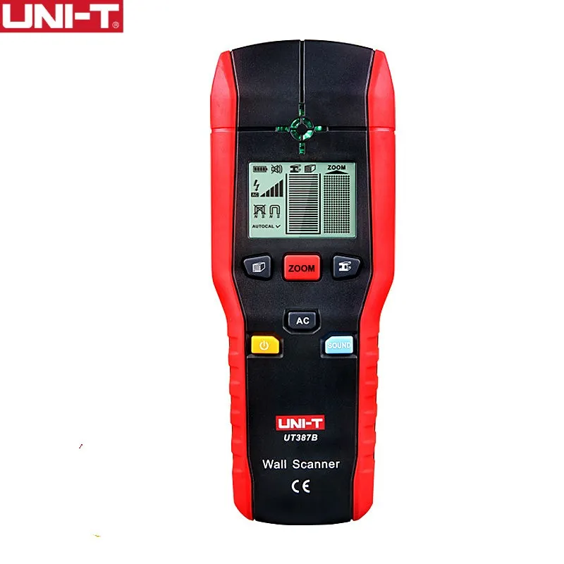 

UNI-T UT387B сканеры стен цветные металлоискатели из железа медь Дерево металлодетектор мигающий светодиодный индикатор