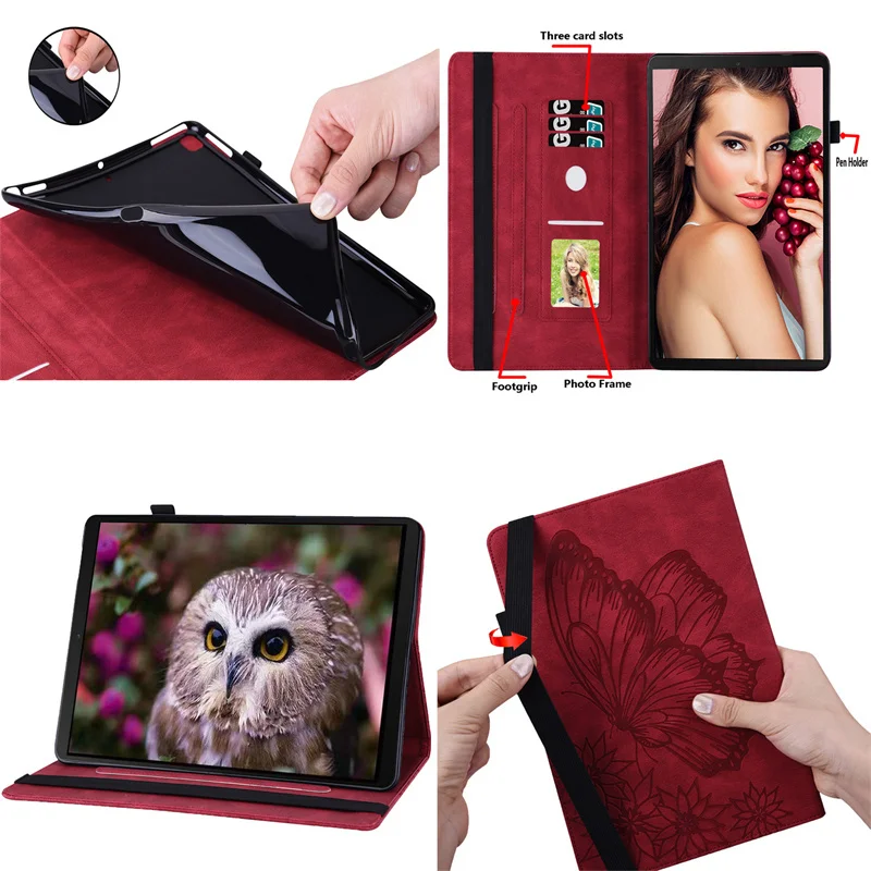 

2021 new case For iPad mini6 8.3 inch smart Wallet Retro cover for ipad Mini 6 8.3 tablet case magnetic Silicone Cover shell+pen