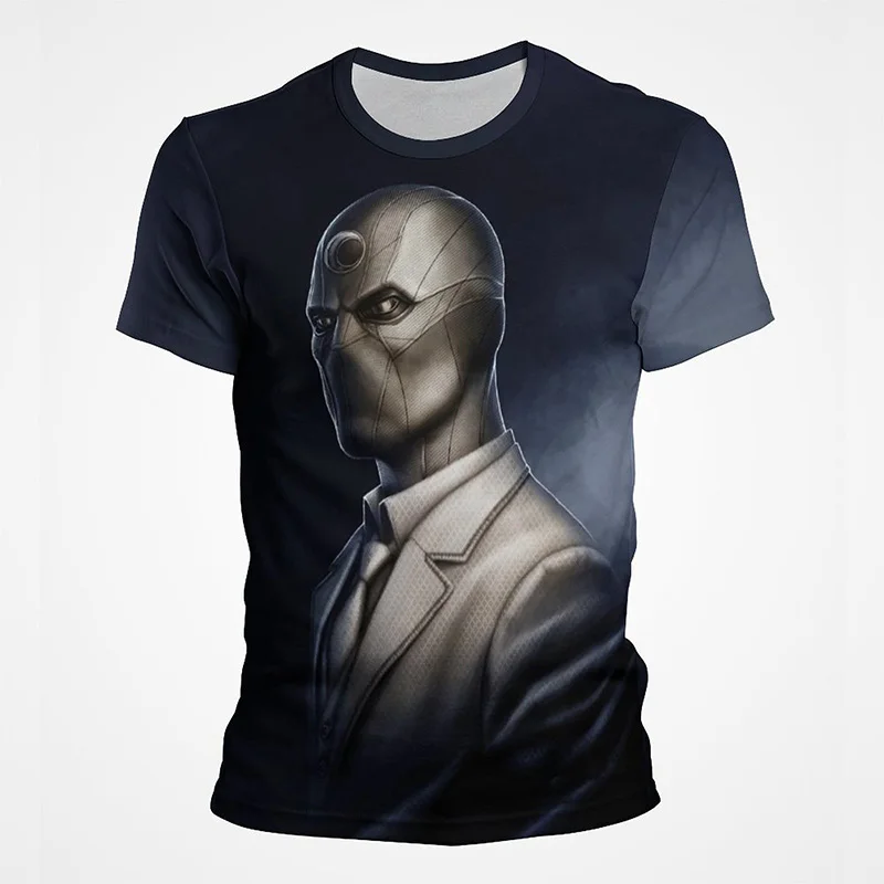 

3D Print Moon Knight Cool Short Sleeve 2022 Summer New Fashion T-shirt Casual Harajuku Style Tee Men Women Children T shirt
