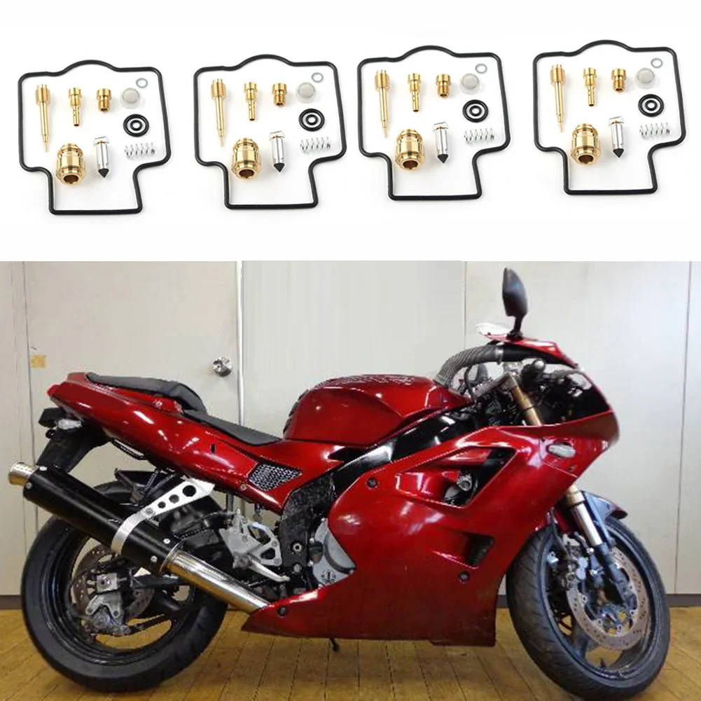 4 комплекта карбюратора для Kawasaki ZXR400 1991-1999 ZXR 400 ремонт мотоцикла Ktis