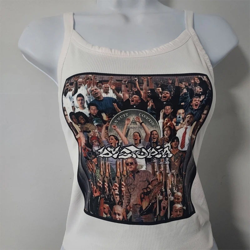 Y2k Повседневный простой женский топ без рукавов с лямкой на шее Элегантный