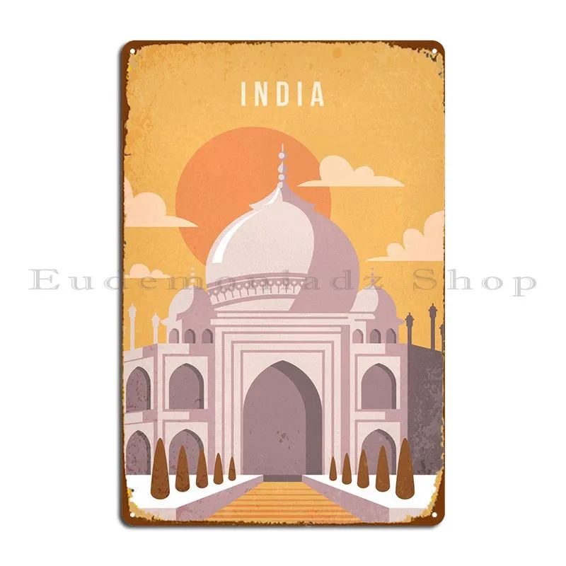 

India Metal Sign Painting Party Cinema Custom Cinema Tin Sign Poster