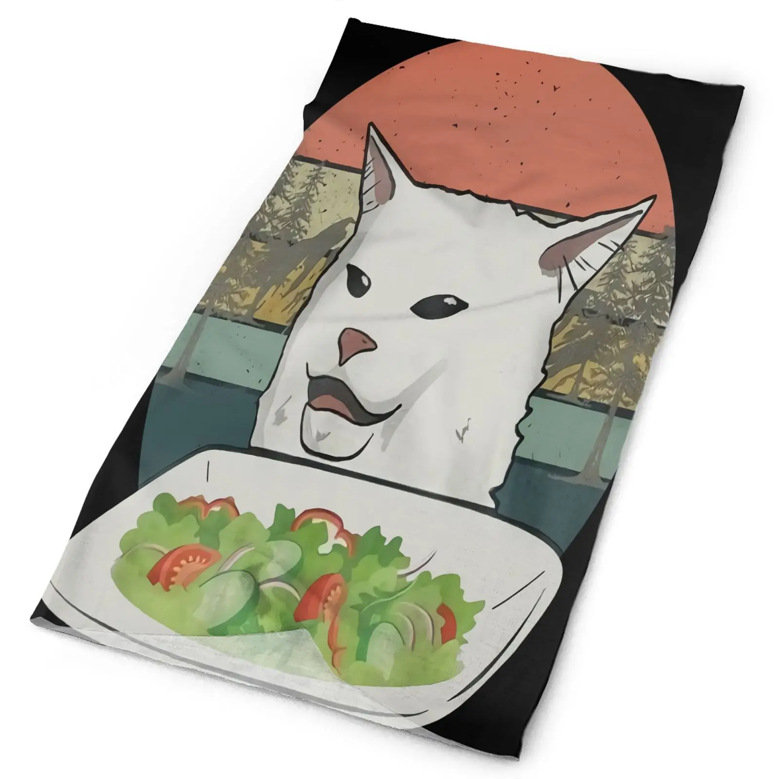 

Мужская Бандана с размазывающимся котом, 6480, Мужская бандана, обогреватель шеи, экономный военный тактический шарф, Мужская бандана на шею