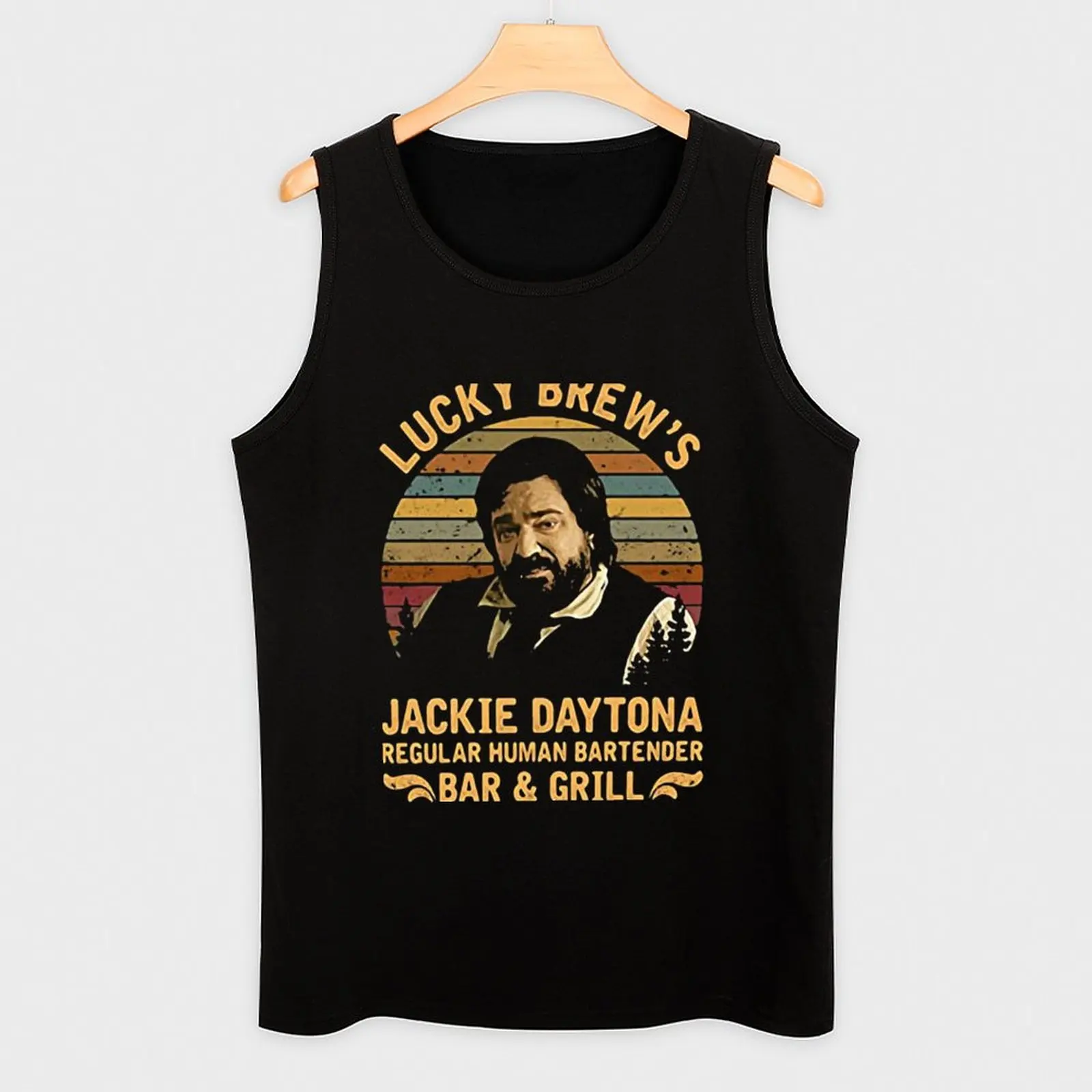 Lucky Brew&ampx27s Jackie Daytona обычный человеческий бармен мы сделаем в тене майка Essential Co