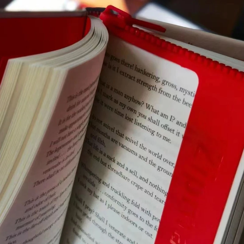 Креативная Милая Закладка на молнии блокнот для чтения маркировочная книжка