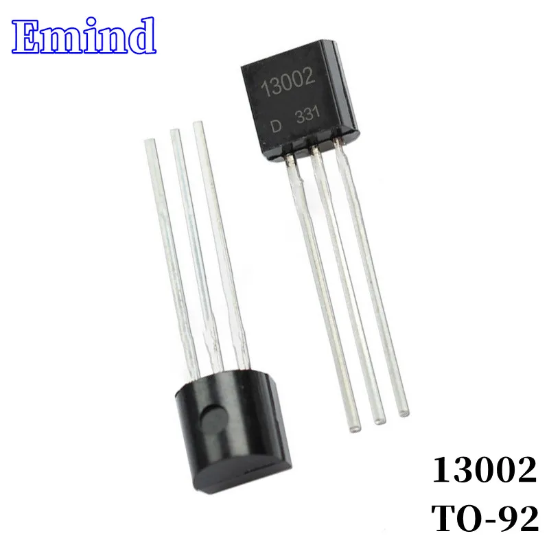 

100Pcs 13002 DIP Transistor TO-92 Type NPN Bipolar Amplifier Transistor 400V/1A