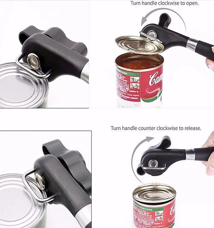 

Best Cans Opener Kitchen Tools Professional Handheld Manual Stainless Steel Can Opener Side Cut Manual Jar Opener