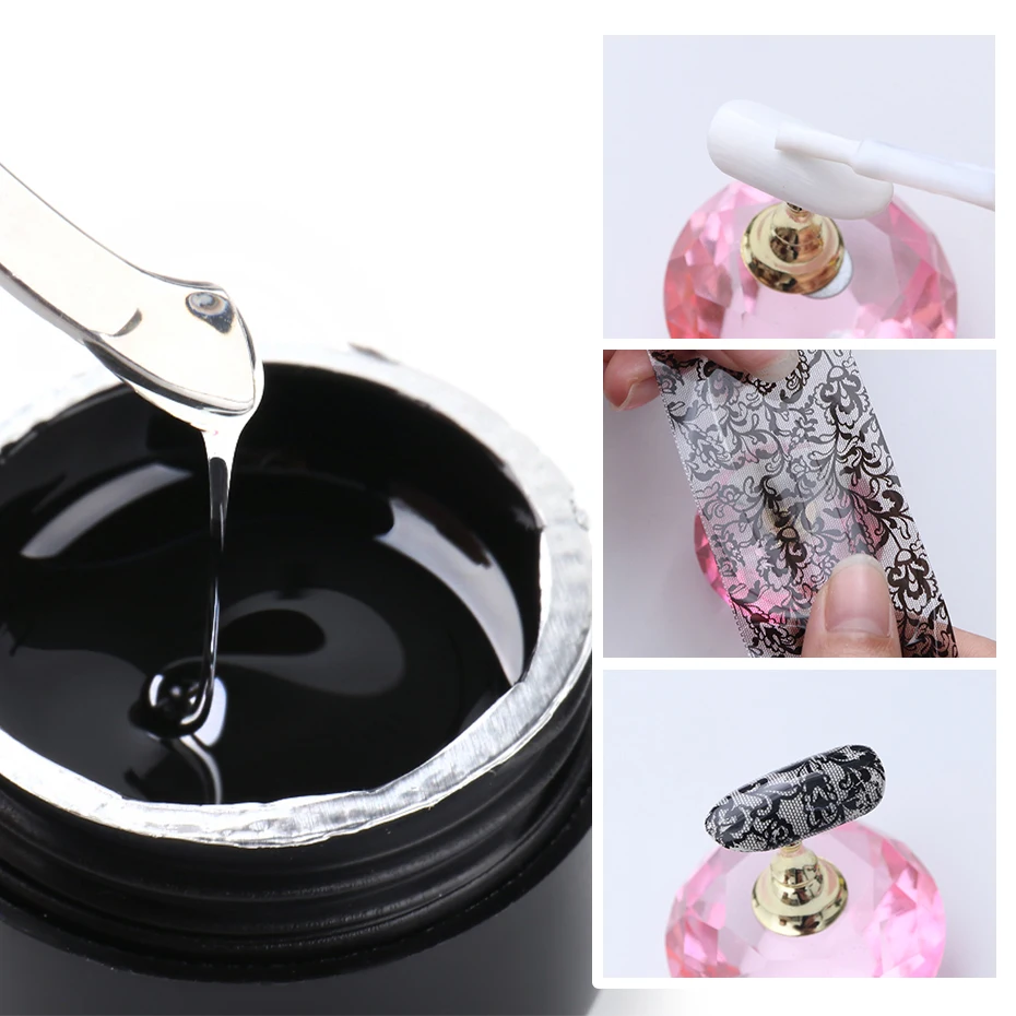 

5 мл, фольга для ногтей, клей, полное покрытие, звездная бумага, наклейка, переводной гель, использование ниже 0 градусов, Отмачивание, фотоэле...