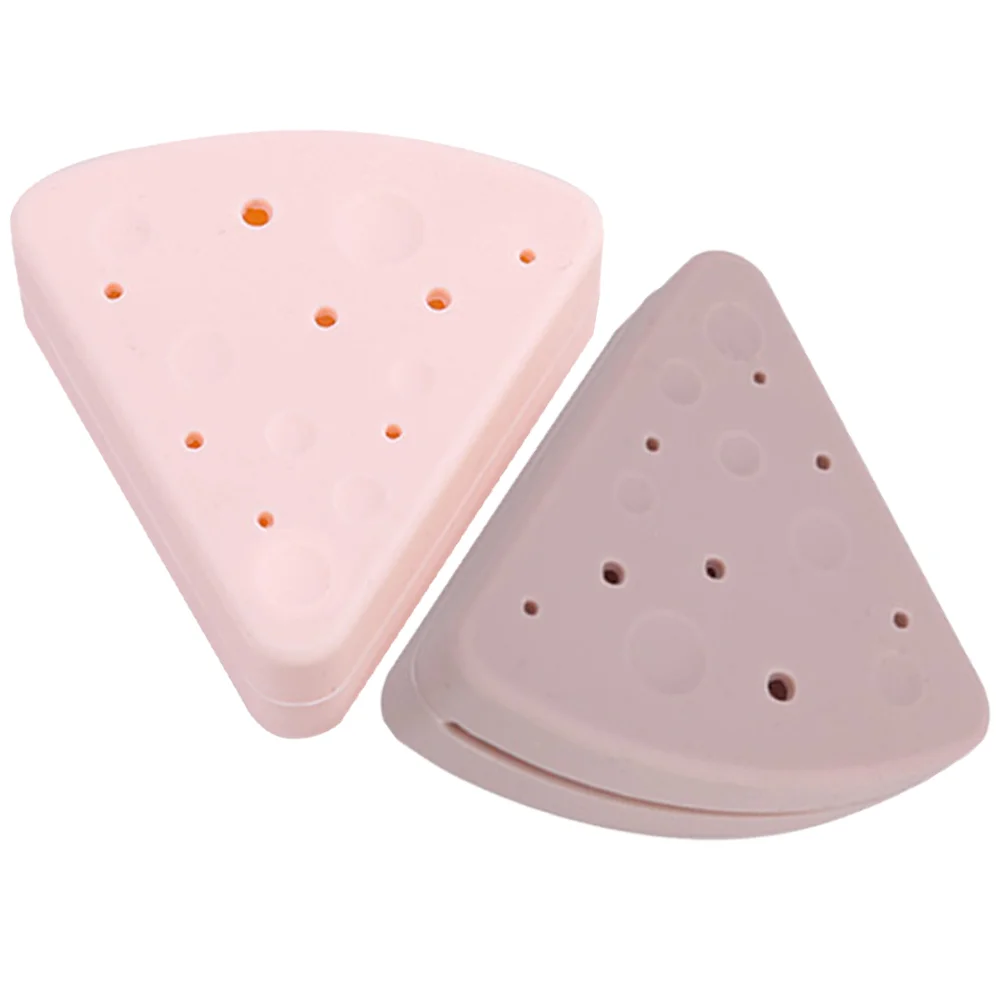 2 шт. треугольный чехол для пудры держатель губки макияжа аксессуары необходимая