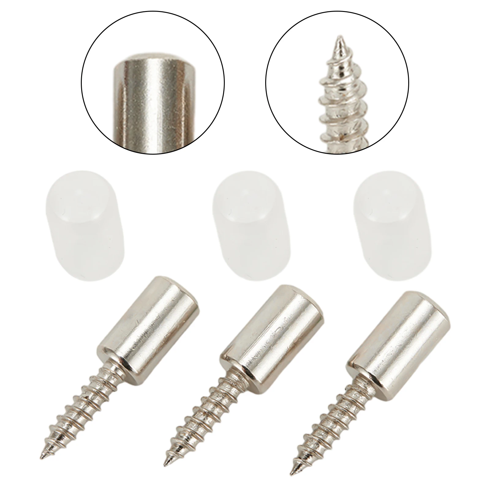 

20pcs Self-tapping Screws With Covers Cabinet Laminate Support Glass Pegs Shoe Cabinet Wardrobe Grain Cabinet Screws