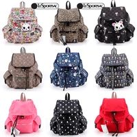 sanrio kawaii snoopy miffys lesportsac womens bag cartoon print casual large capacity drawstring backpack school bag travel bag