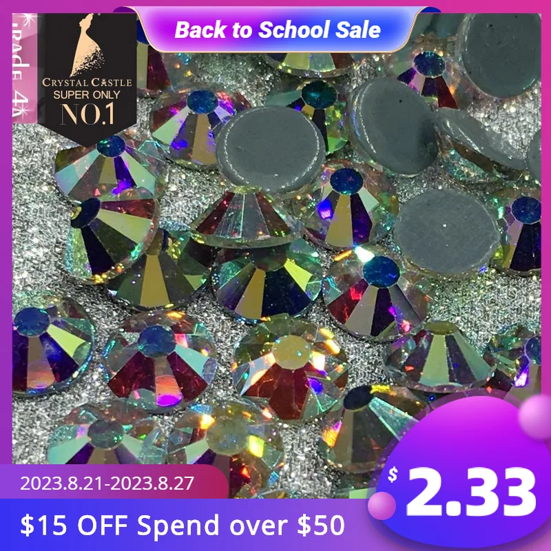 Хрустальный замок, белая фотосессия, без горячей фиксации, блестящее Большое стекло, фотосессия 4HF301AB