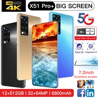 2022 Unlocked Dual SIM 7 2 Inch Screen Smartphone 12GB 512GB Apple IPhone13 Pro Max Cellphone Samsung Huawei Mobile Phone