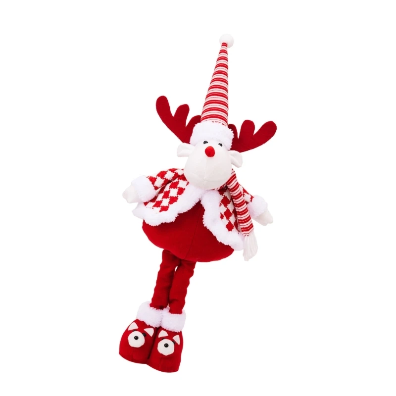 KX4B Рождественская фигурка Санта-Снеговика с оленем стоящая плюшевая кукла