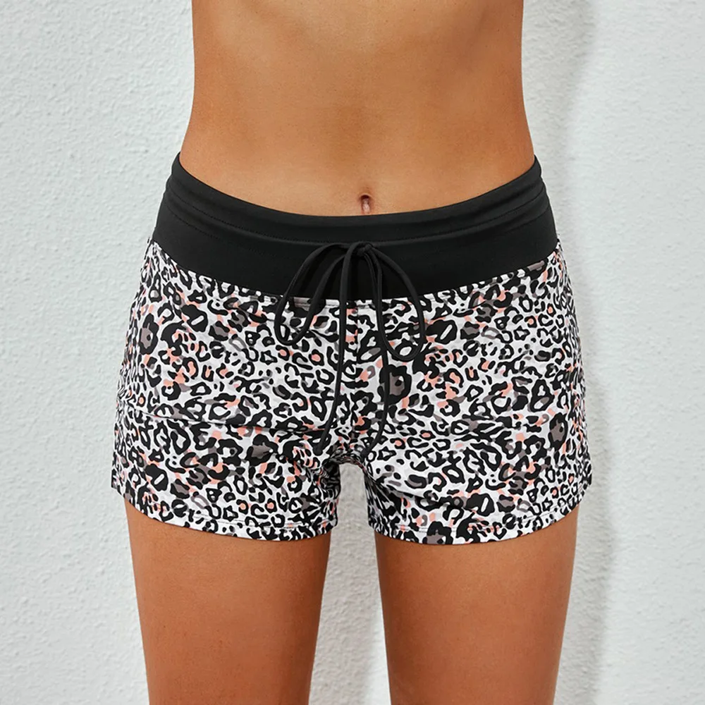 

2022 новейшие консервативные боксеры, женские плавки с леопардовым принтом и завязкой, удобные женские плавки с четырьмя углами