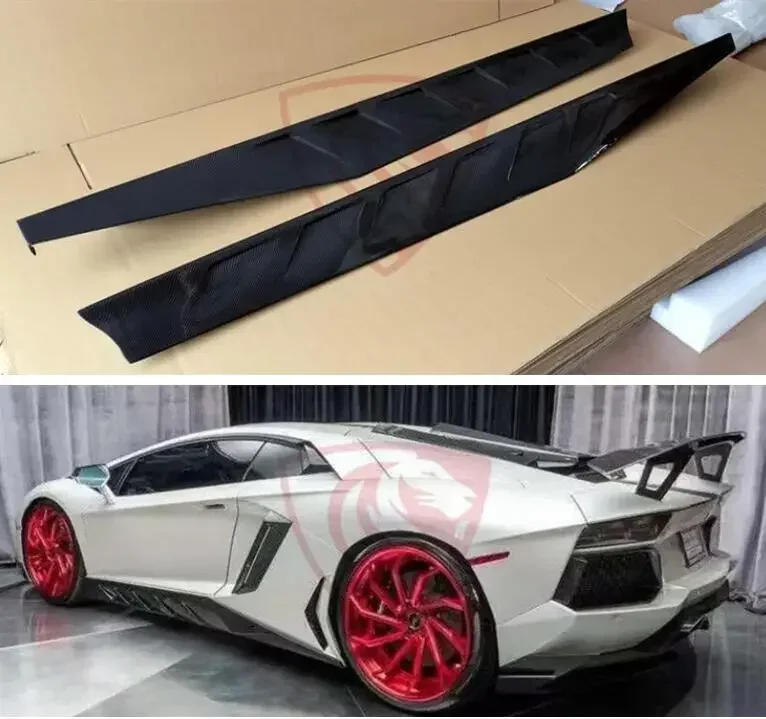 Боковые боковые юбки из углеродного волокна для автомобиля Lamborghini bronador LP700 LP720 LP750