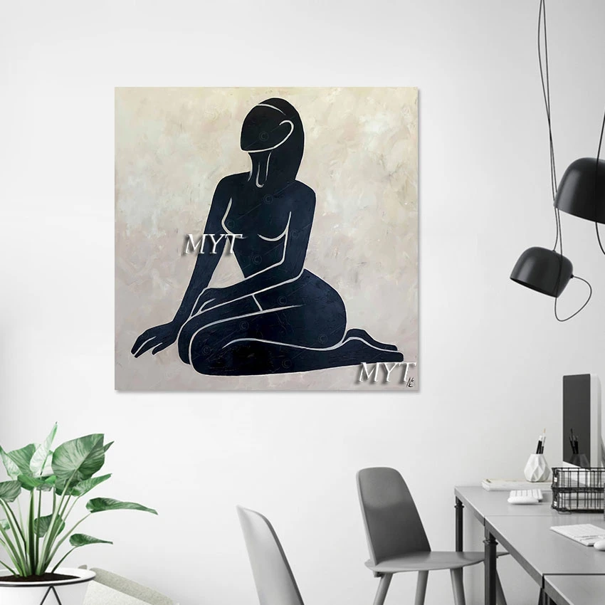 Абстрактная картина маслом с сексуальной фигурой новый дизайн украшение отеля