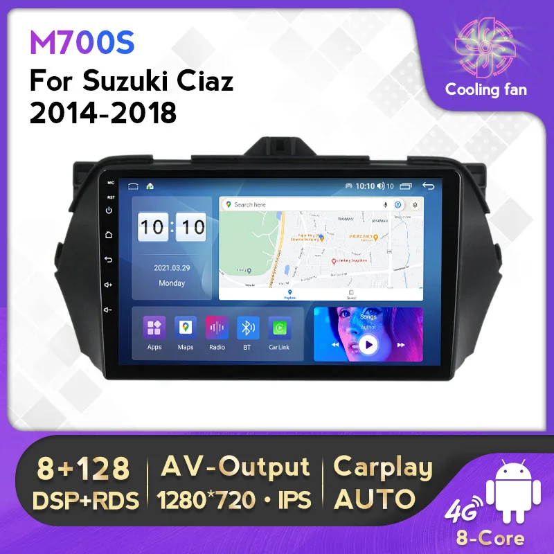 

FYT 7862 Android 12 Car Multimedia Player For Suzuki Alivio Ciaz 2014 - 2019 4G Carplay WIFI BT DSP Head Unit Car Radio Stereo