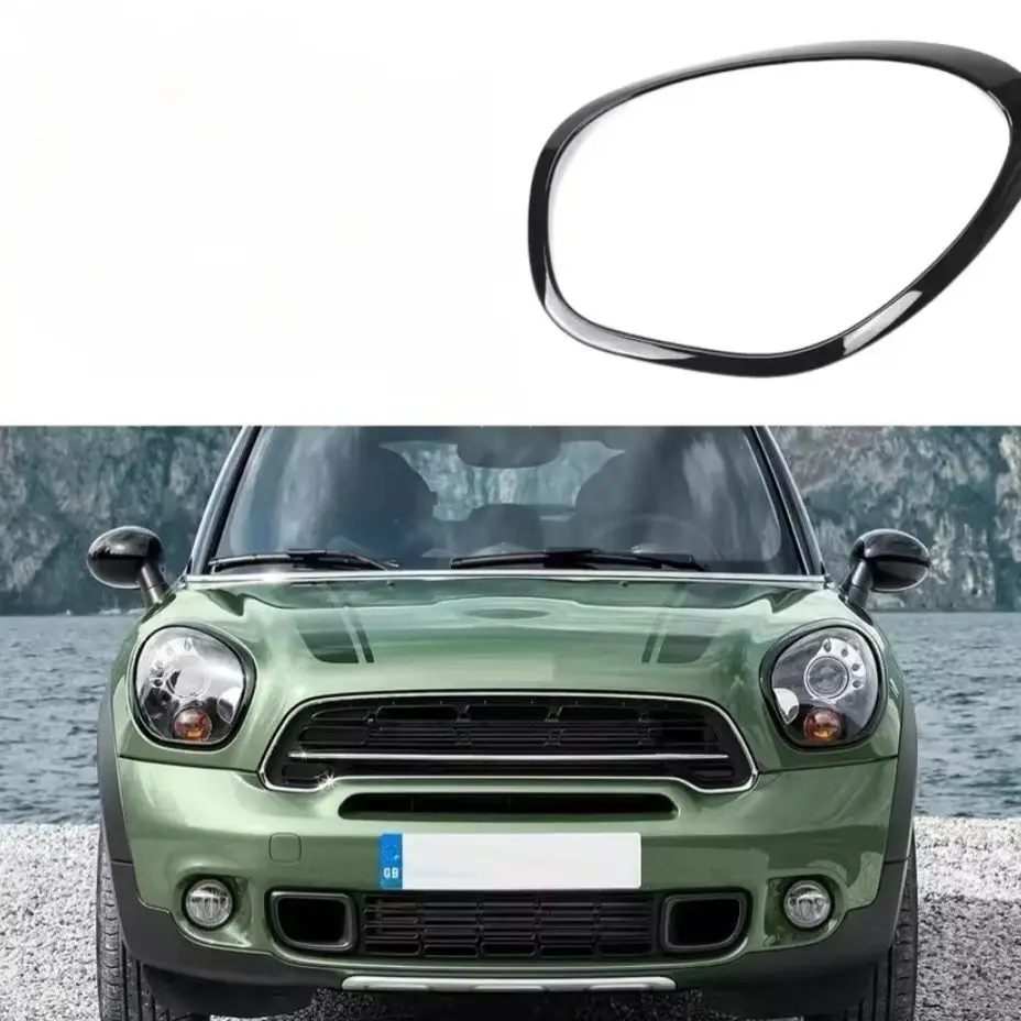 

2 шт./1 шт. глянцевые черные/хромированные накладки на фары для MINI Cooper R60 R61 2011-2016 OE 51139801573 51139801574