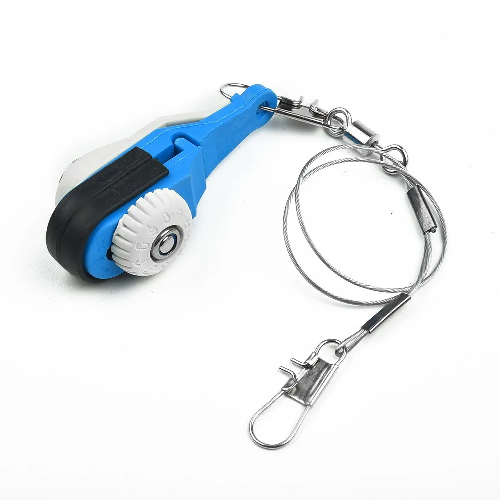

Nylon+Stainless Steel Downrigger Release Clip Heavy Duty Adaptable For Outrigger And Downrigger Boat Fishing S/L Blue+White