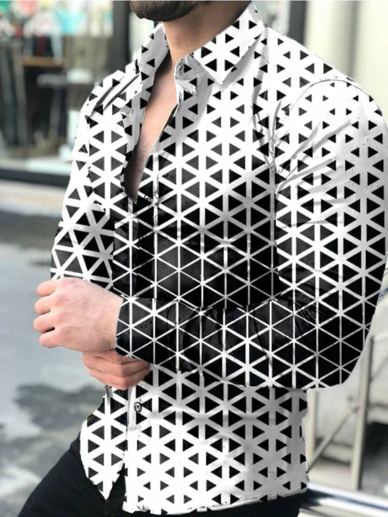 2022 New 3D Lapel Casual White Floral Shirt Oversized Kapital Button Men's Summer Korean Streetwear Man Y2k Clothes Male Camisa