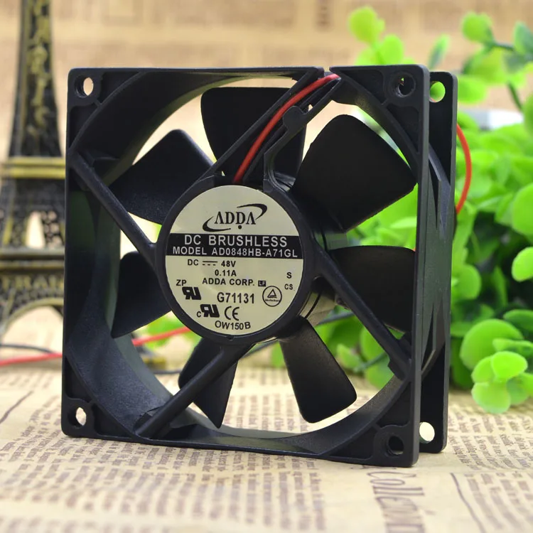 AD0848HB-A71GL 8025 48V 0.11A 8CM BALL FAN