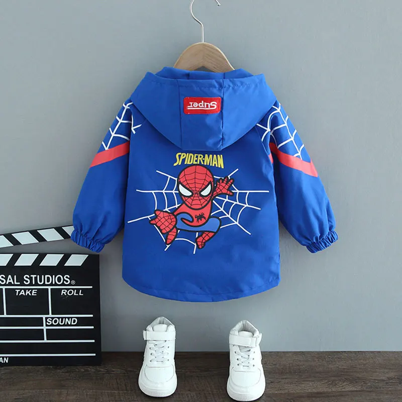 

2022 New Fashionable Coat Spring and Autumn Dress Children's Boys' Thin Jacket Spiderman Cartoon Children's Wear