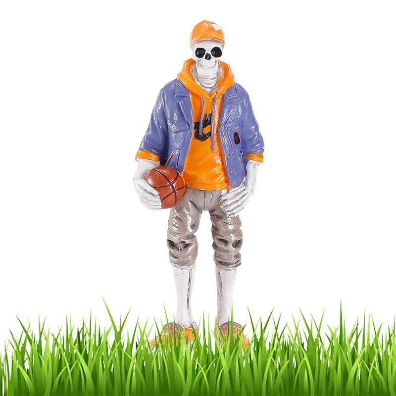 

Skeleton Figurines Cool Resin Skull Figurines For Desktop Halloween Art Crafts For Tabletop Living Room Bedroom Apartment Den