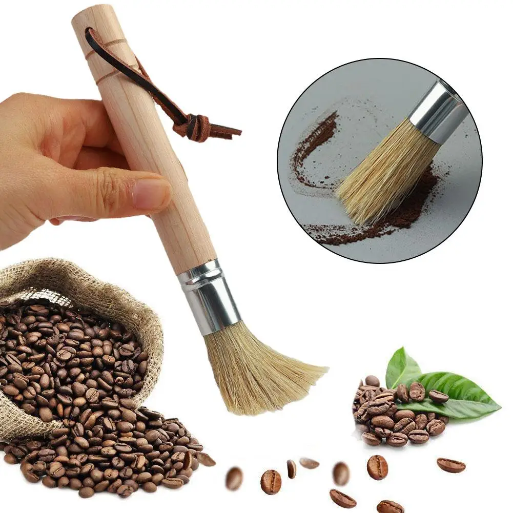 

Wood Handle Coffee Grinder Cleaning Brush Dusting Espresso Brush For Home Barista Kitchen Coffee Bar Tool Accessories U5Q5