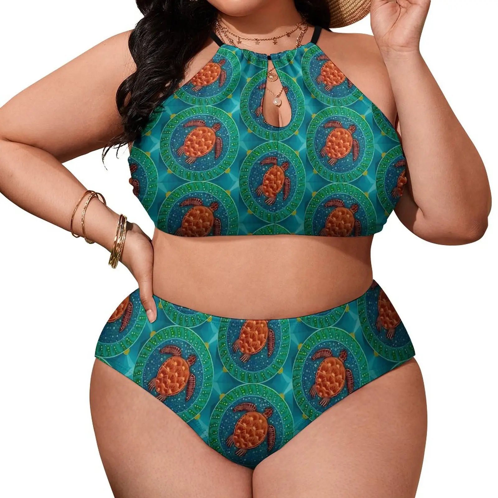 

Australian Green Sea Turtle Bikini Swimsuit Animal Bikini Set Stylish Swimwear Women Swim Feminine Bikinis Beachwear Gift Idea