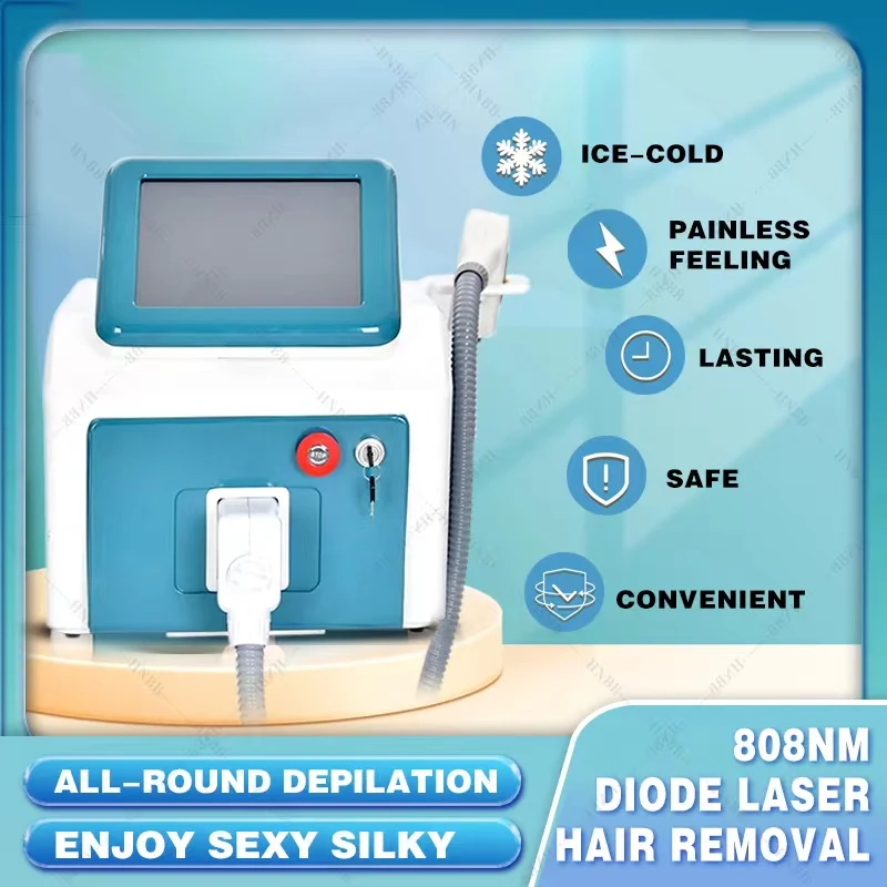 

2500W NEWPortable Three-wavelength 755nm 808nm 1064nm Diode Laser/808nm Laser Diode Freezing Point Painless Hair Removal Machine